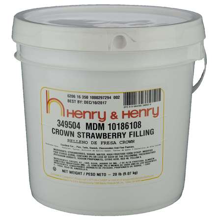 HENRY AND HENRY Henry And Henry Strawberry Filling, 20lbs 10186108